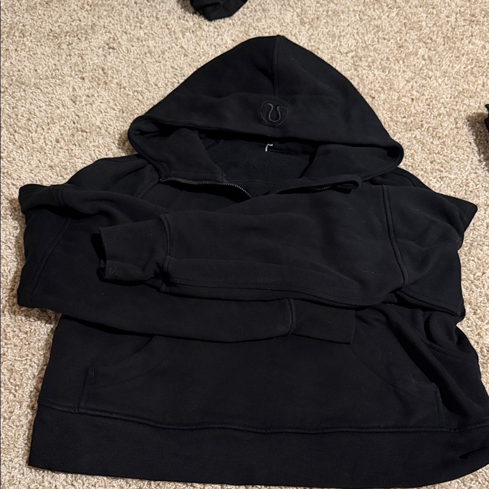 Lululemon Black scuba Hoodie